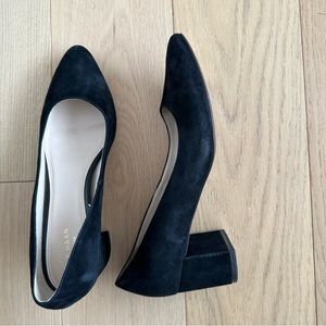 Cole Haan Black Suede Block Heels size 7.5